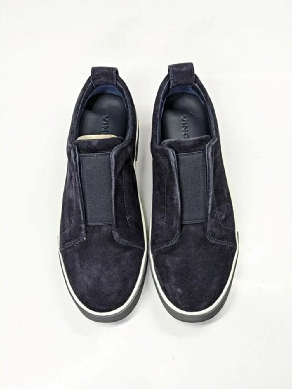 Vince Ranger Men's Navy Coastal Suede Slip-On Sneaker Size 9 (MSRP $250)